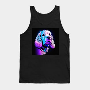 Neon Clumber Spaniel Tank Top